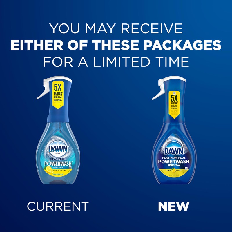 Dawn Powerwash Lemon Dish Spray, Liquid Dish Soap 2 Refills,