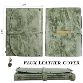 ACTIONDRAKE A5 Notebook/Journal - 288 Page Vintage Notebook for Men and Women Writing, Hardcover Notebook, Travel, Work, School, Note Taking, College Notebook (7.4 in. x 9.4 in.)