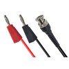 BNC Q9 to Dual 4mm Stackable Banana Plug with Test
