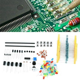 Shusmda 1818PCS DIY Electronics Components Kit Assortment Resistors LED Triode Capacitors Diodes PCB Potentiometer Resistanc