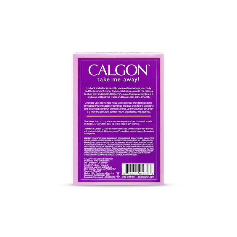 Perlas de baño ultrahidratantes Calgon (lavanda y miel, 30 onzas)