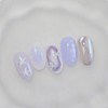 Lavender Ocean handmade nail tips purple summer nails - Coffin