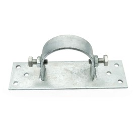 Aiwaiufu Chain Link Fence 2-1/2" (2-3/8" OD) Wood to Steel Post Bracket, Wood Fence to Steel Post Adapters, Adapter Brackets (Pack of 4)