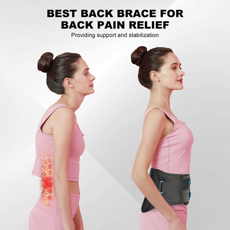 Back Brace For Lower Back Pain With Lumbar Pad, Back