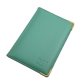 myledershop MJ-Design-Germany Credit Card Holder with 12 Compartments Made in EU Designs, Design 2 / Pistachio, Standard size, Minimalist