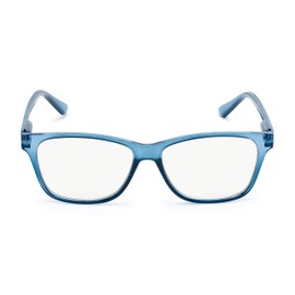 Readers.com Reading Glasses: The Francis Computer Reader Reader, Plastic Retro Square Style for Men and Women