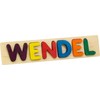 Name Puzzle, Bright Colors - 6 Letters - Made in