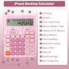 Calculators Desktop,Ipepul Talking Calculator with 2-line 12-Digits Large LCD Display