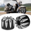 Pair of Motorcycle CNC Aluminum Axle Nut Cap Cover Water