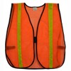 Petra Roc OVM-HG Safety Vest Mesh Orange, 1" Yellow High