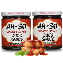 Ah-So Duck Sauce – 2 Pack (2 × 10 oz Jars) | Sweet & Tangy Chinese-Style Dipping Sauce for Egg Rolls, Wontons & Appetizers; Great Glaze for Chicken, Pork & Wings.