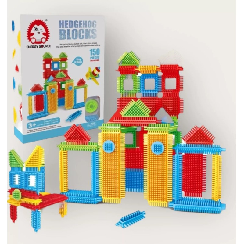Energy Source Hedgehog Blocks 150 Pieces Mini Size Stickle Bricks