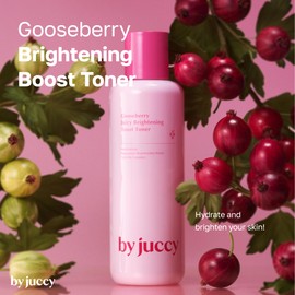 By Juccy Gooseberry Juicy Brightening Boost TonerㅣHydrates & Brightens Skin with Vitamin BerryㅣIndian Gooseberry, Niacinamide, Centella Asiaticaㅣ5.07 fl. oz(150ml)