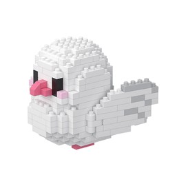 NOOLY Parrot Micro Building Blocks Kits Bird Micro Building Blocks Set for Home and Office Decoration WKLJM-01 247 Pieces (White)