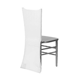 CV Linens 6156us Spandex Chiavari Chair Back Cover White