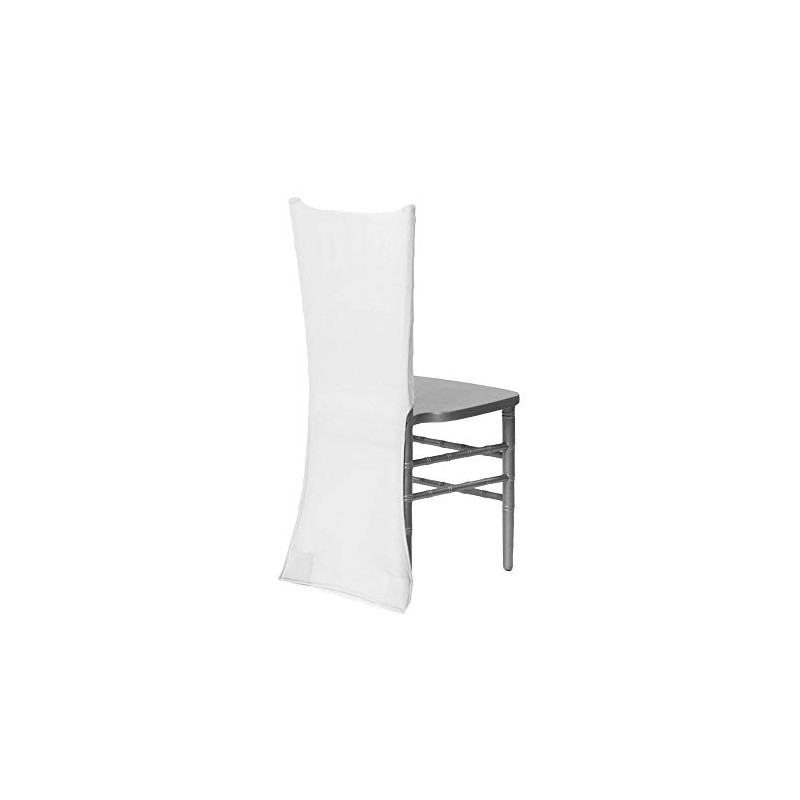 CV Linens 6156us Spandex Chiavari Chair Back Cover White