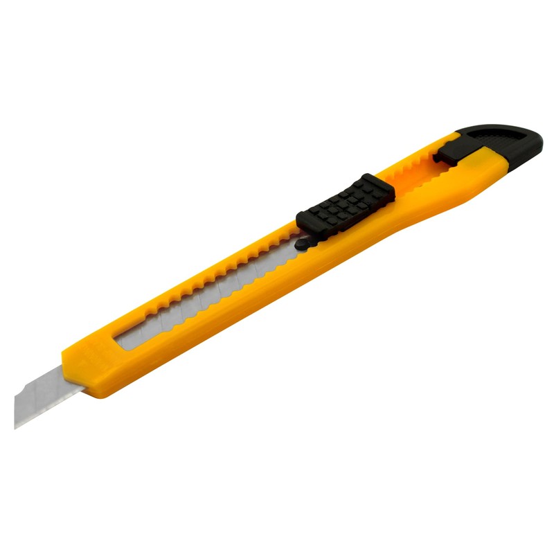 MotoProducts 50x Bulk Small Yellow Utility Knife Box Cutters Snap