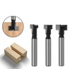 Maxmoral 3PCS Lock Hole Router Cutter Set 1/4 Inch Shank