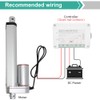 ECO-WORTHY Linear Actuator 12V, 12" 300mm Stroke, IP54 Waterproof Heavy