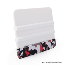 Winjun Squeegee Set with Felt Edge Felt Squeegee for Bonding Film Wall Sticker and 5 Replacement Felt Edge for Squeegee Pack of 10