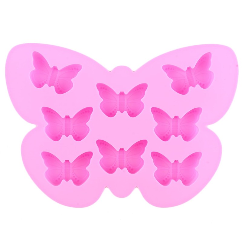 YIMINGMOLD 2pcs Butterfly Silicone Chocolate Molds Butterfly Shaped Mold For