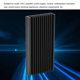 Fafeicy 4pcs Aluminum Heatsink Small Cooler Heatsink Module for Electronics Cooling Fins 50x12.7x100mm/2x0.5x4in