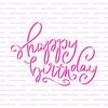 Happy Birthday Script Stencil - Reusable Stencils for Painting -