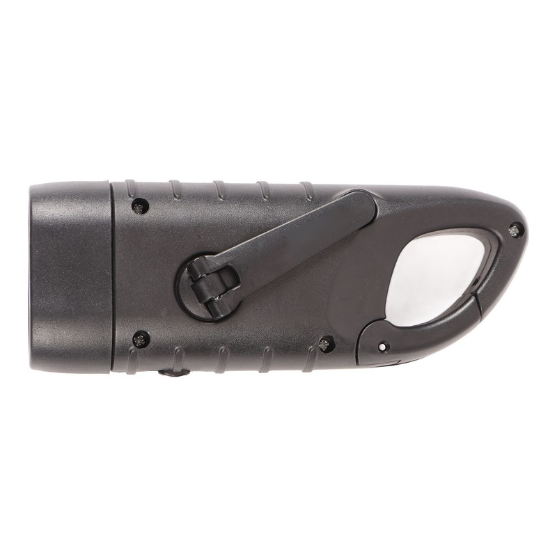 Hand Crank Solar Powered Rechargeable Flashlight Mini Solar Flashlight for