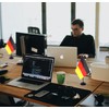 ZXvZYT Germany Flag Banner Germany Desk Flag Set Small Mini
