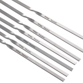 ATiAP バーベキュー串 BBQツール 焼き串 キ 12本 バーベキュー フォーク バーベキュー用品 20cm アウトドア（Ta55-20（5支））