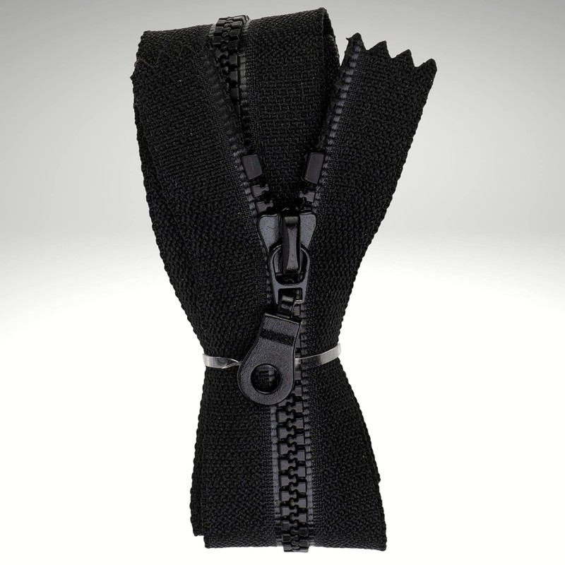Non-separable zip, pack of 2, 45 cm rail length, in
