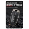 SANRILY Metal & Leather 3/4/5/7/8 Button Key Fob Cover Case