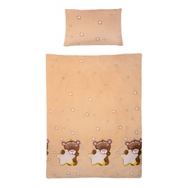 Gräfenstayn® 2-piece set 2019 Children's Baby Bed Linen with Animal Motif 100% Cotton (Renforcé Quality) Duvet Cover 135 x 100 cm and Pillowcase 60 x 40 cm