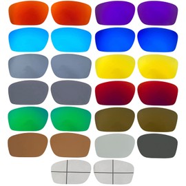 Wetnenss Replacement Lenses for Oakley Chainlink Polarised Thickness 1.5 mm Salt Prevention Oil-Proof (Dark Red), black