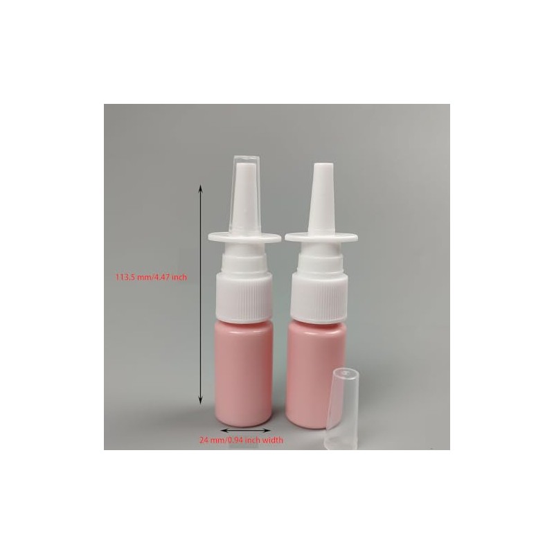 8 frascos atomizadores de nariz de 20 ml, rellenables, nasales,