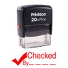 Printtoo Checked by Self Inking Rubber Stamp Office Stationary Custom