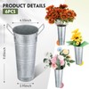 Chumia 6 Pcs Buckets Bulk Flower Bar Supplies Wedding Galvanized