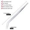MSY BIGSUNNY Stainless Steel Kitchen Precision Tweezers Tongs with Curved