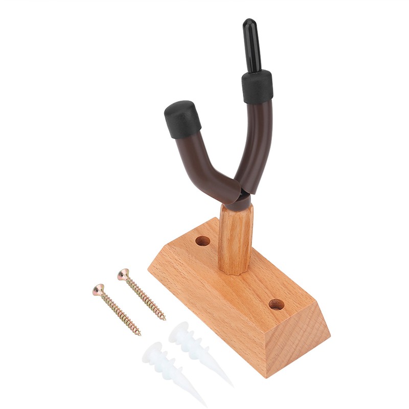 Flanger FH-003 Durable Wooden Base Violin Hanger Hook Wall Mount