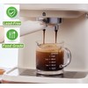 Ackers 2 Pack Measuring Cups, 75ML/2.5OZ Espresso Cups with Handle,
