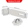 Qaixwuyi 2 Sets of Shear Hasp 4 Inch Padlock Hasp