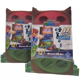 Mystery PJ Masks Mystery HQ Set Comes With 12 Pieces To Discover Brand New (lot of 2)