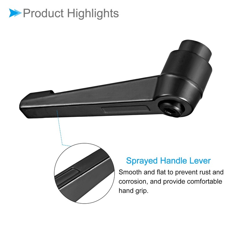 CoCud Clamping Lever Handles M10 Internal Thread 73 mm Lever