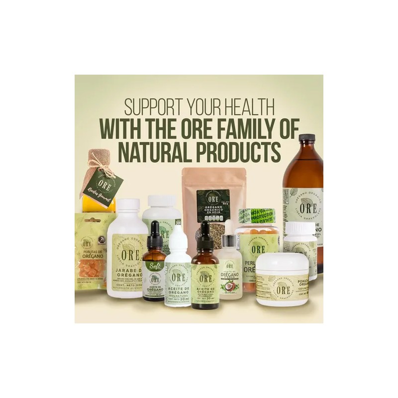 Ore Cápsulas Aceite De Orégano 80 Carvacrol 65ct
