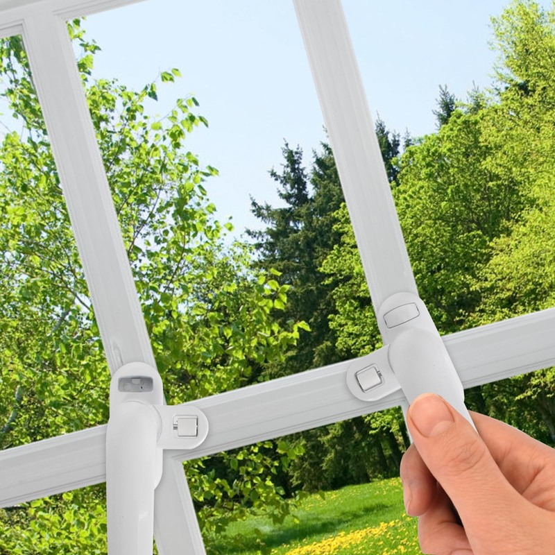 Vesaneae 2 PCS Aluminum Alloy Window Handles, Universal Casement Holder,