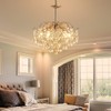 AGV LIGHTING CH012S K9 Crystal Chandelier, Raindrop Chandelier Crystals Light,
