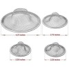 Topzone Stainless Steel Sink Strainer Set- 4 Pieces, Fits Most