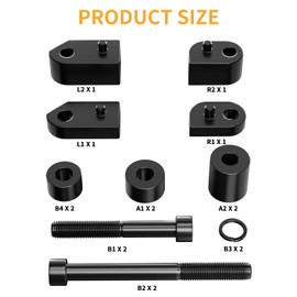 Driver Floorboard Extender Kit (2009-2024) - Floorboard Spacer Extenders1inch &1.5inch Upgraded Extensions for Road King, Electra Glide, Road Glide - Includes Bolts and Spacers