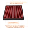 Red Reusable&Washable High Flow Drop-in Air Filter Panel Compatible with