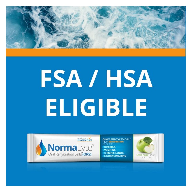 NormaLyte Apple - FSA Eligible Electrolyte Powder Packets | Clinically